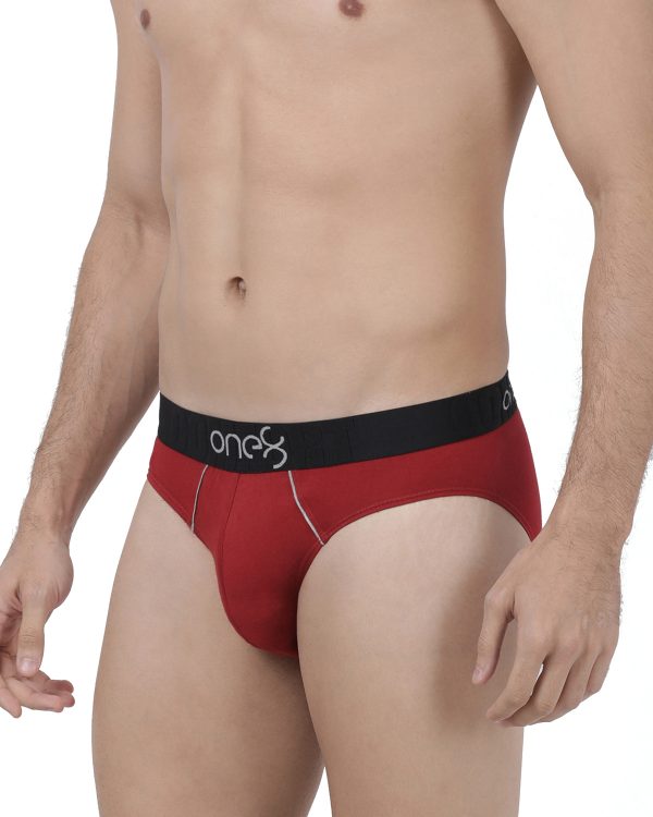 LOW RISE BRIEF - MAROON