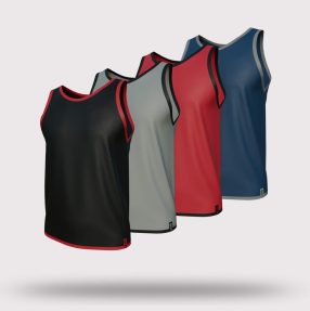 Fashion Vest (Pack Of 4) - Black, Brick Red, Grey Melange, Navy Blue