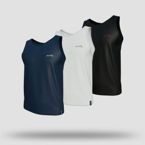 Ultra Light Vest (Pack Of 3) - Black, White, Navy Blue